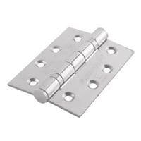 Enduro Twin Ball Bearing Hinge - 102 x 76 x 3mm - 304 Polished Stainless Steel