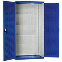 Bott Cubio Metal Storage Cupboard & Louvre Doors HxWxD 2000x1050x650mm