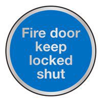 Fire door keep locked sign