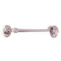 Heavy Silent Cabin Hook & Eye - 150mm - Satin Nickel - Hardware