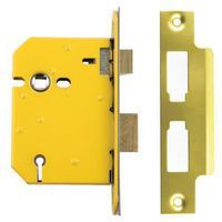 Altro 5 Lever Sashlock - 76mm Case - 57mm Backset - PVD Brass