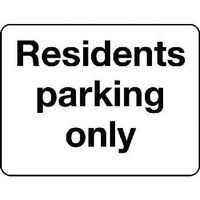 Residents Parking Only - Sign