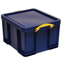 42 L Solid Blue Really Useful Storage Box - Pack of 2 Durable Storage