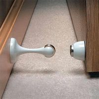 Magnetic Door Stop/Holder - 88 x 44mm - White - Fastening & Protection