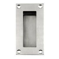 Altro Rectangular Flush Handle - 51 x 102mm - Satin Stainless Steel