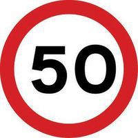 50 Mph - Class 2 Sign