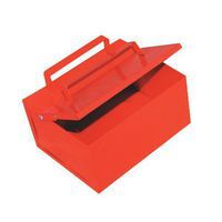 Red Ash/Cigarette Safety Collecting Bin - Floor Ashtray - Self Closing