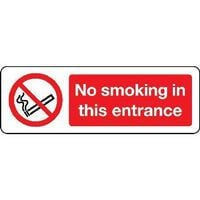 No Smoking in This Entrance Sign for Public Spaces and Safety