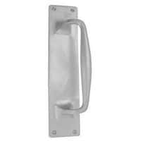 Brewery Entrance Pull Handle on Plate - 305 x 63mm - Aluminium