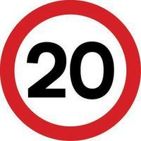 20 Mph - Class 2 Sign