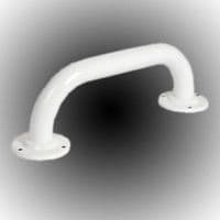 35mm Steel Grab Rail - 600mm - White