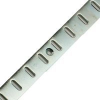 Flat Bookcase Strip - 1829 x 19mm - Bright Zinc Plated