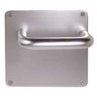 Return to Door Handle Square Plate Aluminium Latch Set 20mm