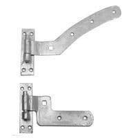 Curved Rail Hinge Kit - 300 x 40 x 5mm - Right Hand - Galvanised