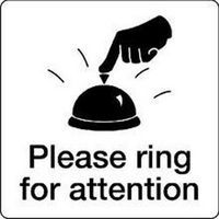 Please Ring For Attention - Sign