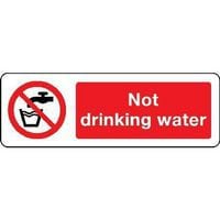 Not Drinking Water Sign for Safety and Hazard Warnings