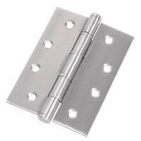 Washered Stainless Steel Hinge - 100 x 76 x 2mm - Satin Stainless Steel