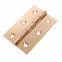 Steel Hinge - 100 x 67mm - Brass Plated