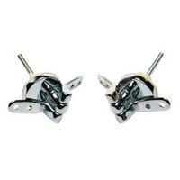 Toilet Seat Hinge - 57 x 32mm - Chrome