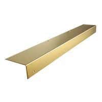 Altro Angle Door Step - 900mm - Polished Brass