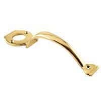 Escutcheon Handle for Long Throw Gate Lock - Brass - Hardware