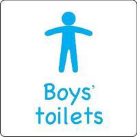 Boys' Toilets Signs for School and Public Restrooms