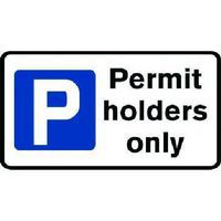 Permit Holders Only - Class 1 & 2 Sign