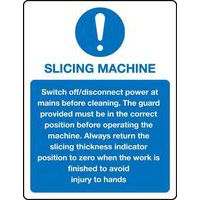 Slicing Machine - Sign