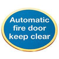 Automatic Fire Door Keep Clear - Prestige Sign