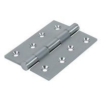 Double Phosphor Bronze Washered Hinge - 102 x 76 x 4mm - Satin Chrome