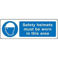 Safety Helmets In This Area - Sign