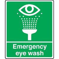 Emergency eye wash Sign