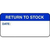 Quality Control Labels - Return to Stock Labels