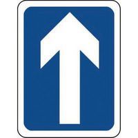 Straight Ahead Class 2 Sign for Traffic Control and Safety