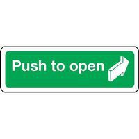 Push To Open - Sign