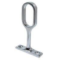 Oval Tube Centre Bracket - 32 x 15mm - Chrome Plated - Hardware