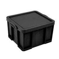 35 L Black Really Useful Box - Pack of 2 for Storage & Organization