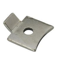 Standard Flat Bookcase Clip - Polished Nickel Plated - Hardware