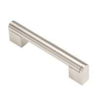 14mm Bar Cabinet Handle - 96mm Centres - Brushed Nickel