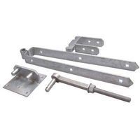 Rising Field Gate Hinge Set - Galvanised for Fastening & Stability