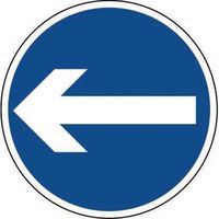 Turn Left/Right Class 2 Sign for Traffic Control and Safety