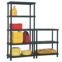 adapt your shelving to your needs, example: 1 x 4-level add-on unit + 1 x 2-level add-on unit