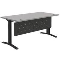 desk with modesty panel