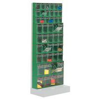 Madia shelving with tilt boxes - Height 150 cm - 9 rows