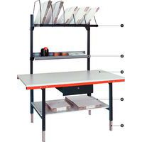 1 - shelf with dividers2 - accessory shelf3 - reinforced tray4 - lower tray5 - adjustable feet