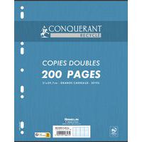 French-ruled recycled punched paper pad 210x297 - Conquérant