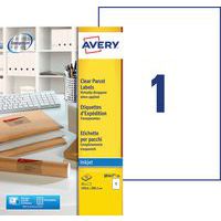 Avery transparent shipping label - Ink jet printing