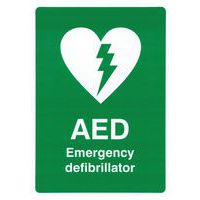 AED Wall Poster - Sign HxW 297x210mm