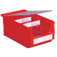 Lid for multiple compartment bin