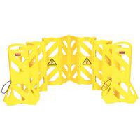 4-m portable mobile barrier - Yellow - Rubbermaid